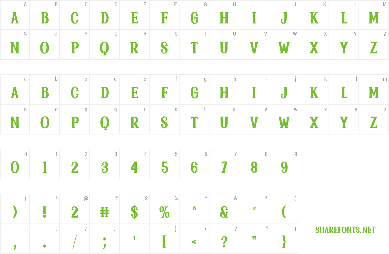 Font Spooky Mother preview